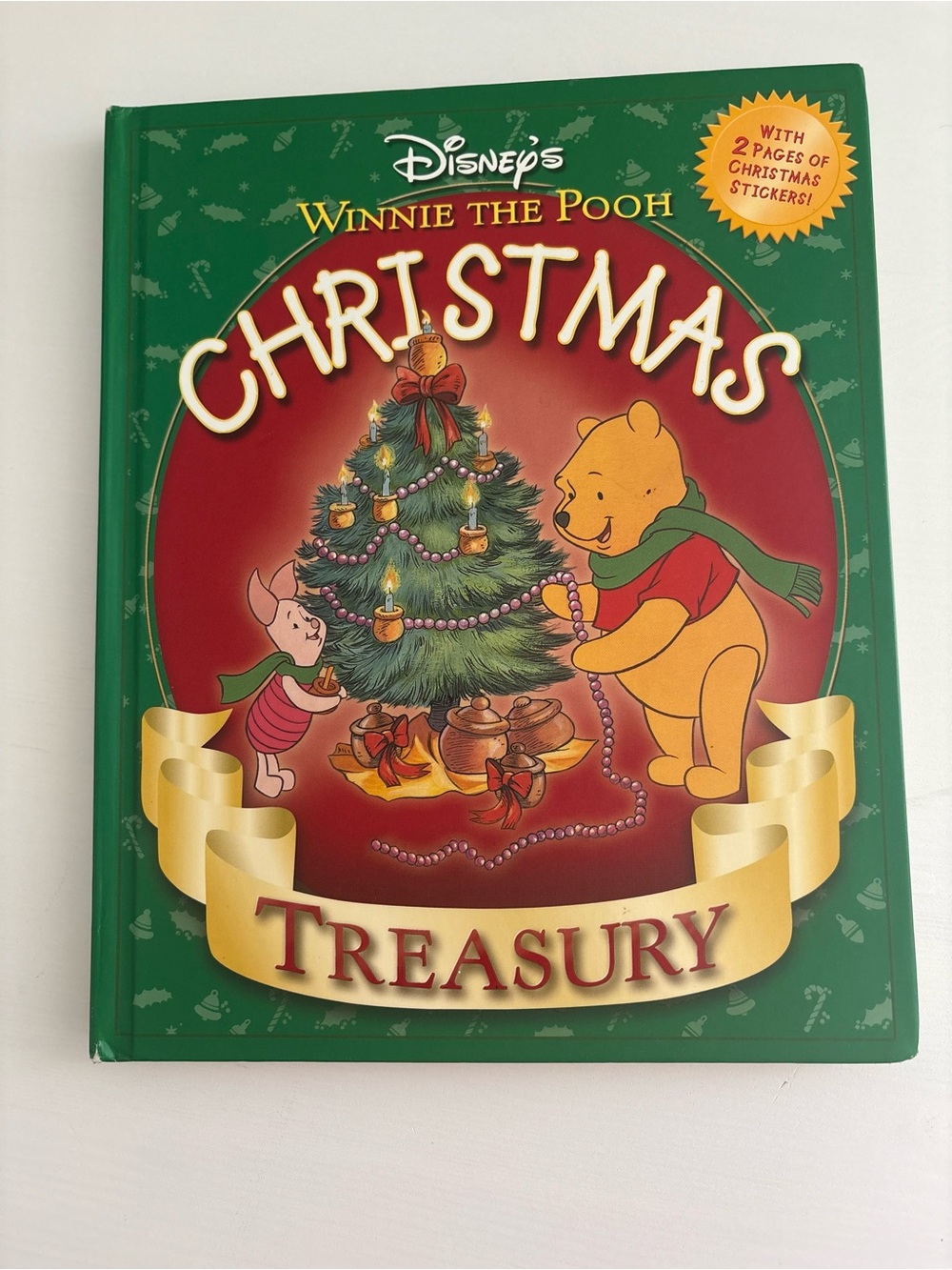 Disney Winnie the Pooh Holiday Storybook - vintage with some stickers